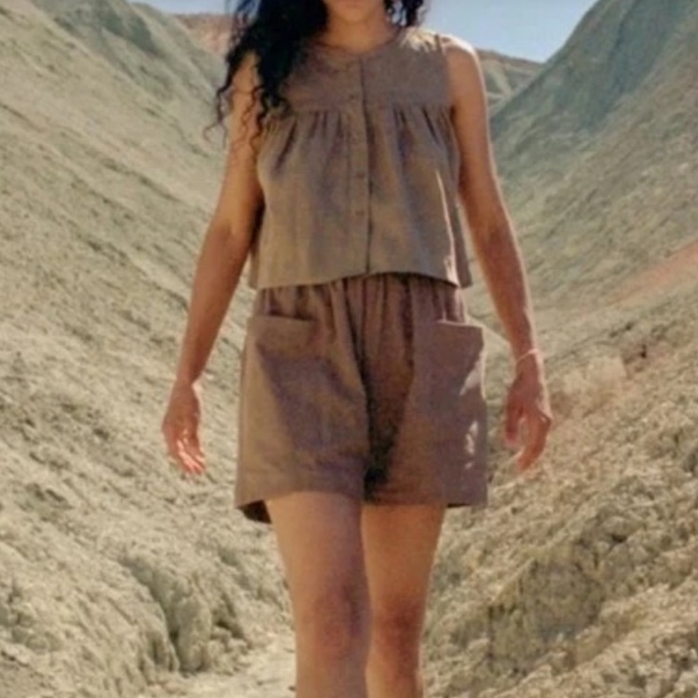 OZMA Utility Short, Organic Manta Cotton, Taupe
XS / Taupe